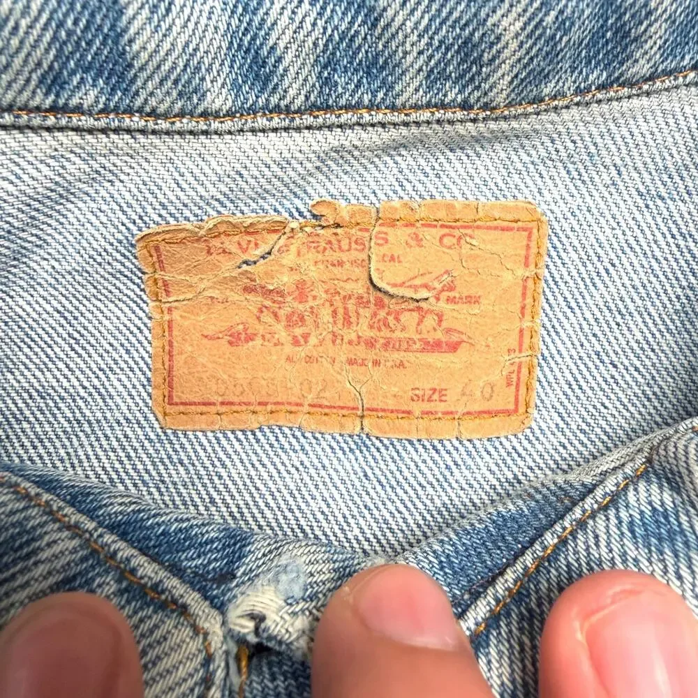 Vintage 70s Levi's Type 3 Denim Trucker Jacket 70505 0217 40